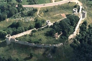 Вид сверху на Копорскую крепость